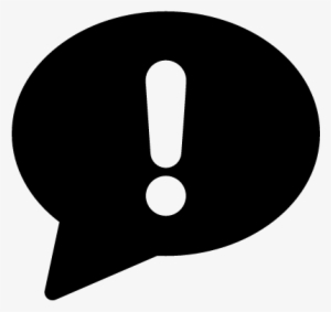 Speech Bubble With Exclamation Mark Vector - Exclamation Mark Bubble Icon #176463
