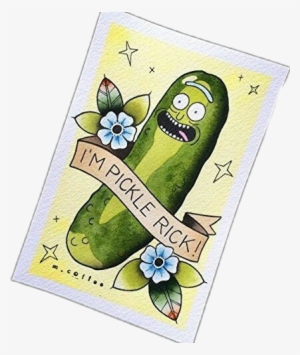Pickle Rick Tattoo Flash #176814