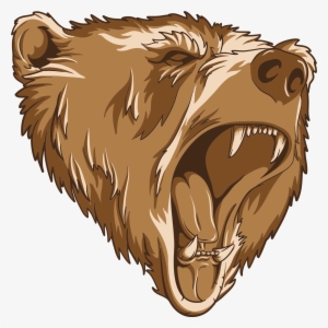 Roaring Bear Png - Bear Head Png #177279