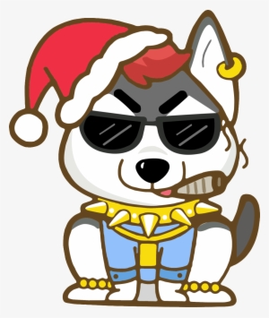 Cartoon Dog Vector Illustration Hip Hop Style #177689