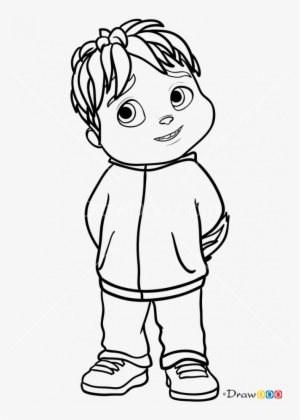 How To Draw Theo, Alvin And Chipmunks - Alvin #177759