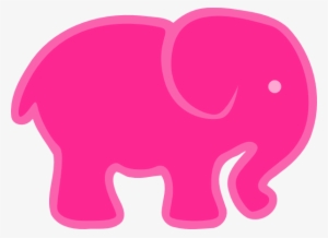 Clip Art At Clker Com Vector Online - Pink Elephant Clipart #177858