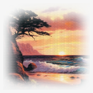 Loly33 Summer Beach - Coucher De Soleil Plage Fond Transparent #178612