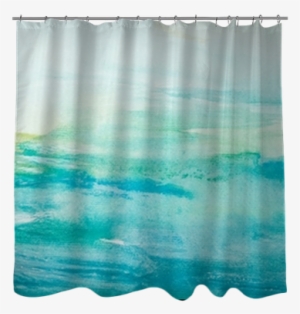 Color Strokes Watercolor Painting Art Shower Curtain - Window Covering #178758