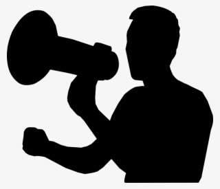 Silhouette , Man, Megaphone - Yelling Silhouette Png #178759 Silhouette , Man, Megaphone - Yelling Silhouette Png #178759