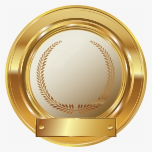 Gold Seal Clip Png Art Image - Gold Seal Vector Png #179342
