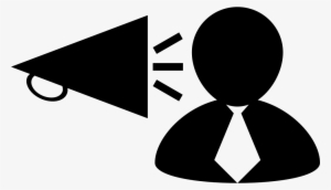 Man Listening The Sound Of A Speaker Comments - Education Silhouette #1700101