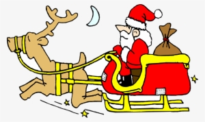 Santa Free Stock Photo Illustration Of Santa On Sled - Santa Claus #1700173