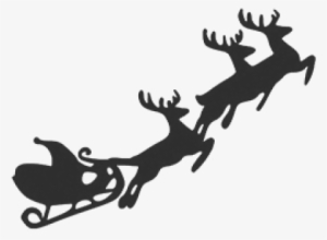 Santa Team Reindeer - Reindeers Black And White Christmas #1700249