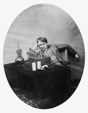 Thomas Edison Listening To Wax Cylinder, 1888 - Thomas Edison Phonograph #1700409