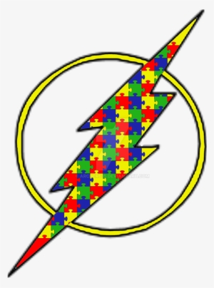 The Autism Awareness Flash Symbol By Archer635 On Deviantart - Evans Ec2 Sst Rock Drum Head Pack, Clear #1700433