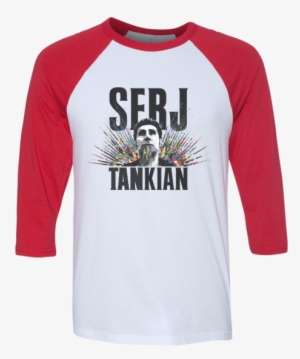 Explosion - Red And White Baseball Tee #1700572