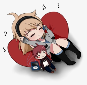 Anime Art Chibi Itachi Uchiha Drawing - Anime Listening To Music Png #1700705