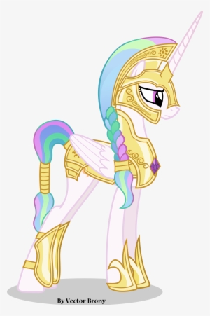 Vector Princess Celestia Going To - My Little Pony Luna And Celestia Warrior #1700724