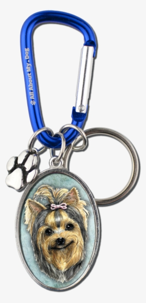 Yorkie Cameo Carabiner Keychain - Keychain #1700952
