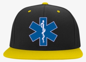 Star Of Life Blue Flat Bill High-profile Snapback Hat - Blue Star Of Life Mug #1700969