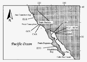 Sampling Localities Of Gillichthys Mirabilis And G - Map #1701851