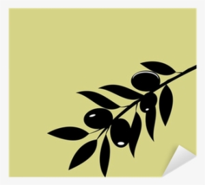 Olive Branch Silhouette Vector #1701855