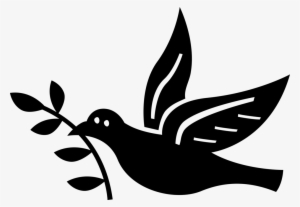 Vector Illustration Of Dove Bird With Olive Branch - Peace #1701877