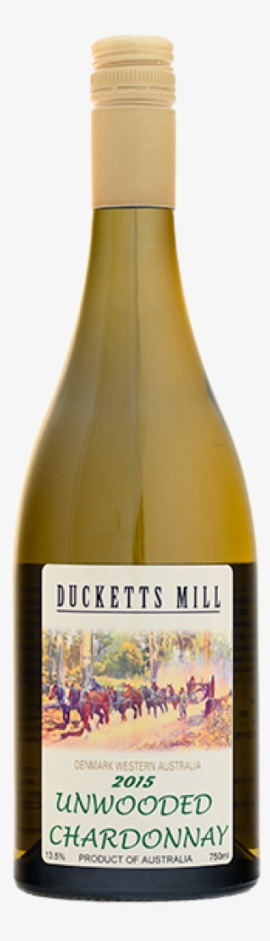 A Bottle Of Ducketts Mill Unwooded Chardonnay - White Wine #1701961