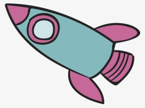 Clip Transparent Stock Clip Art Rocket - Rocket Pink Cartoon #1702012