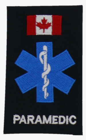 Paramedic Epaulette With Canadian Flag & Star Of Life - Canadian Paramedic #1702294