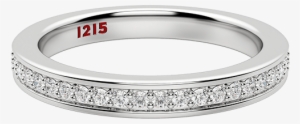 Channel Set Wedding Band - Wedding Ring #1702629