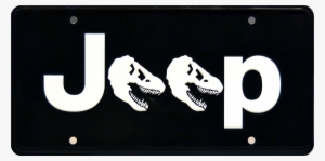 Dino Jeep Prop Plate Movie Memorabilia From Jurassic - Jeep Logo With Dinosaur #1702791