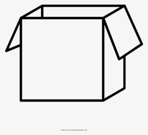 Open Box Coloring Page - Caja De Carton Para Colorear - Free ...