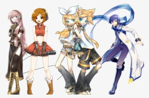 The Singers Of Kaizoku F No Shouzou Left To Right - Vocaloid: Rin And Len Kagamine Wall Scroll #1703405