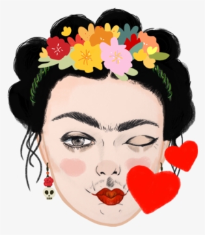 Wuwu People- Frida Kahlo Emoji Design - Emoji De Frida Kalo #1704248