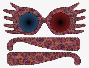 Harry Potter Props Spectrespecs Muggle Png Harry Potter - Printable Luna Lovegood Glasses #1704252
