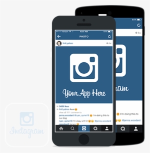 Development Cost For Making App Like Instagram - Iphone Instagram Mockup Png #1704327