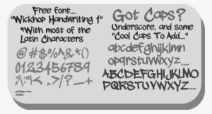 Sample Image Of Wickhop Handwriting Font By Wickhop - Baby Panda Throw Blanket #1705692