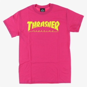 Freeuse Library Magazine Logo T Shirt Size Small Pink - Hot Pink Thrasher Shirt #1705693