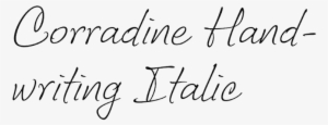 Corradine Handwriting Italic - Handwriting #1705996