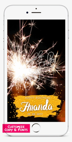 Gold Textured Happy Birthday Snapchat Filter #1706066