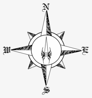 47 Editable Clip Art Free Compass Public Domain Vectors - Compass Rose Drawing Png #1706306