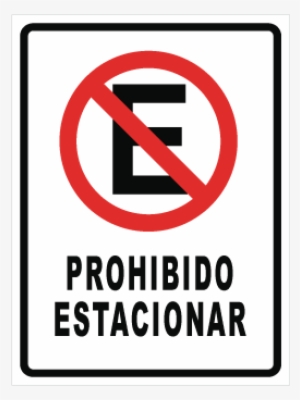 Est17 Letrero Prohibido Estacionar Cms - Garaje No Estacionarse #1706330