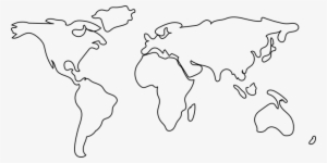 Map, World, Mundi, Earth, Continents - Earth Map Black And White #1706626