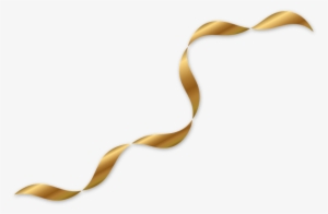 Hand Painted Golden Texture Ribbon Psd Floating Psd - Ribbon #1706793