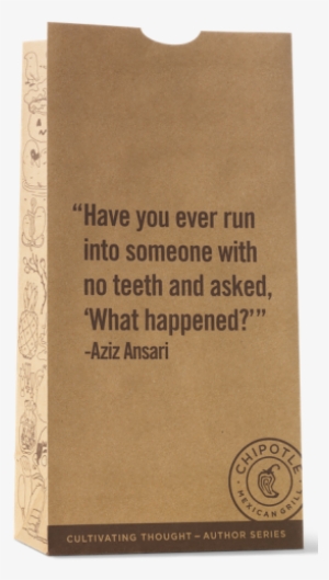 Cultivating Thought By Chipotle, Aziz Ansari - Chipotler Bag Transparent #1707082