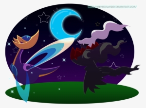 Darkrai And Cresselia- A Midnight Stroll By Generalgibby - Pokemon Darkrai X Cresselia #1708696