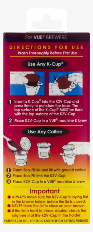 Perfect Pod V10067 K2v Cup For Keurig Vue Upgraded, #1708785