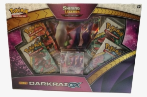 Shining Legends Shiny Darkrai Gx Box - Pokemon Shining Legends Pin Collection Mewtwo #1708858