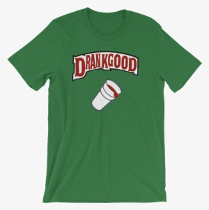 Original Green "drankgood Double Cup" Tee - Dabbing Skeleton With Santa Hat In Snow Xmas Unisex #1708934