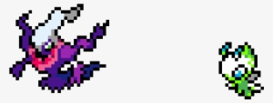 Darkrai And Celibi In Progress - Pixel Art Pokemon Darkrai #1709364