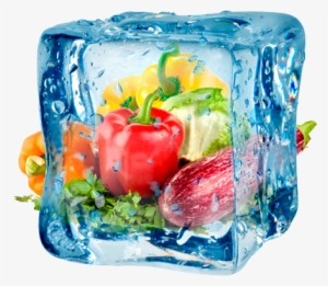 Frozen Products In Ice Cube - Frozen Vegetables #1709487