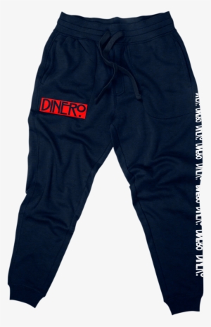 Image Of Navy Blue Dinero Clothing Joggers 💰 - Red Dinero #1709713