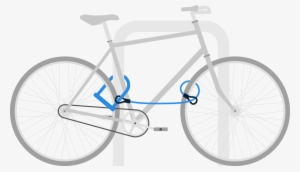 A Graphic Showing A Bike Locked To A Rack - 2016 Salsa Vaya Deore #1710066